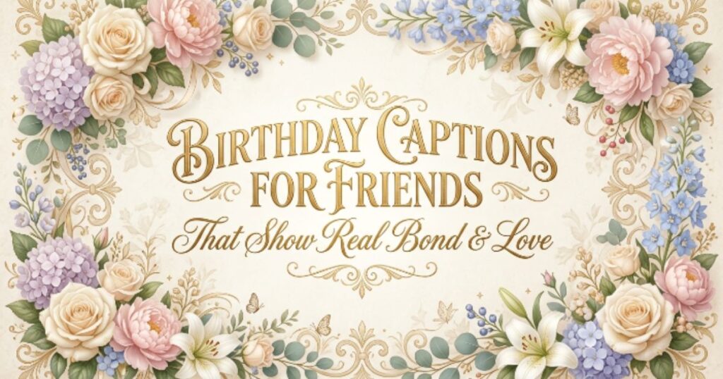 Birthday Captions for Friends That Show Real Bond & Love