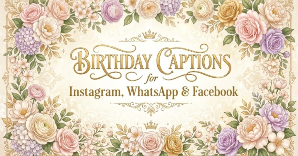 Birthday Captions for Instagram, WhatsApp & Facebook
