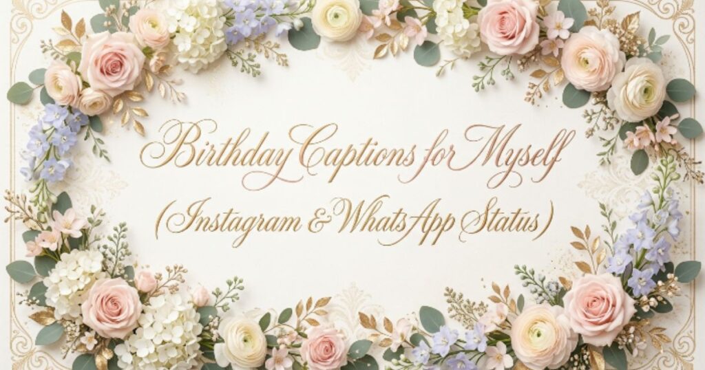 Birthday Captions for Myself (Instagram & WhatsApp Status)