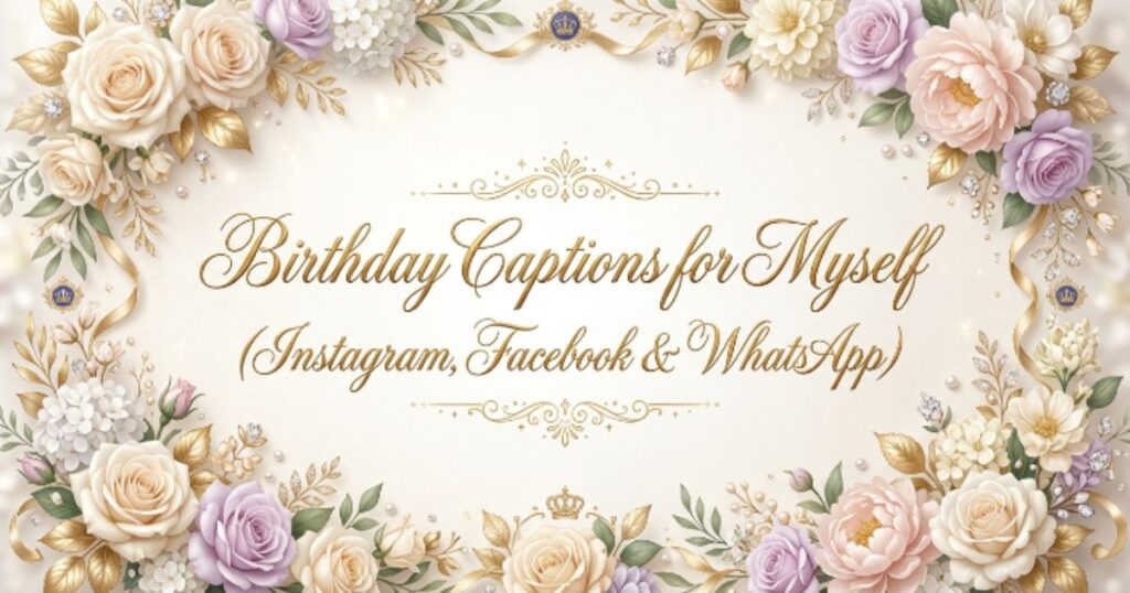 Birthday Captions for Myself (Instagram, Facebook & WhatsApp)