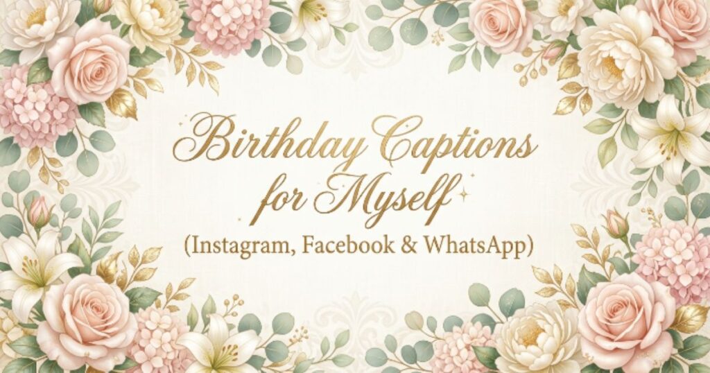 Birthday Captions for Myself (Instagram, Facebook & WhatsApp)