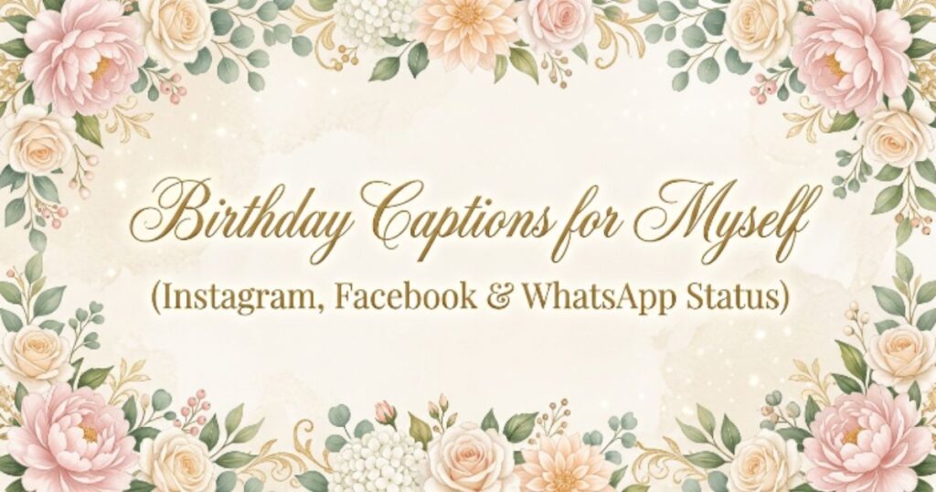 Birthday Captions for Myself (Instagram, Facebook & WhatsApp Status)