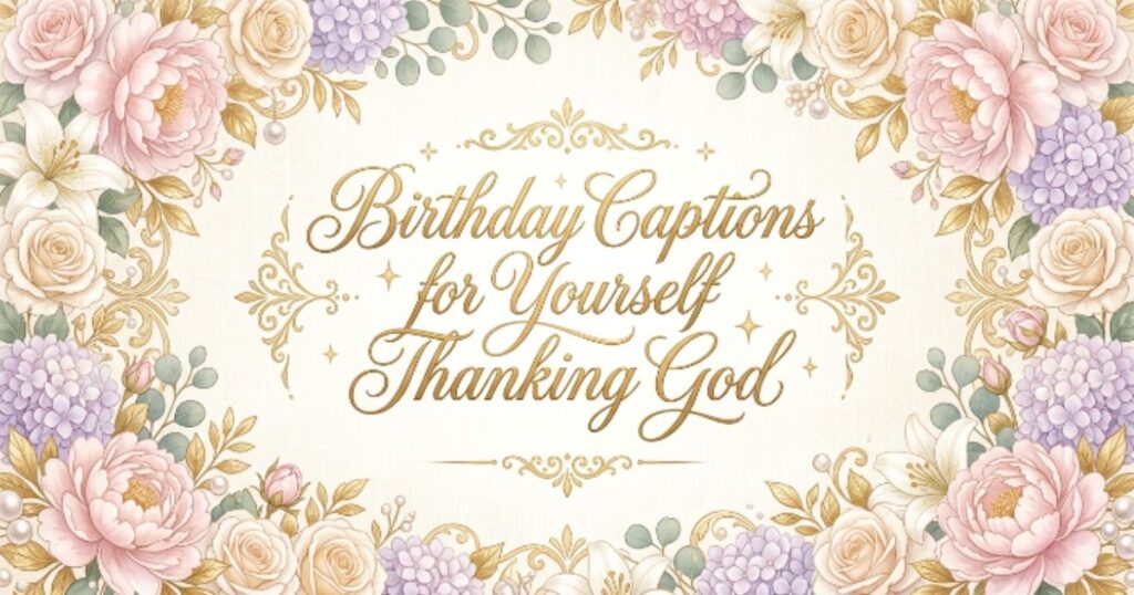 Birthday Captions for Yourself Thanking God