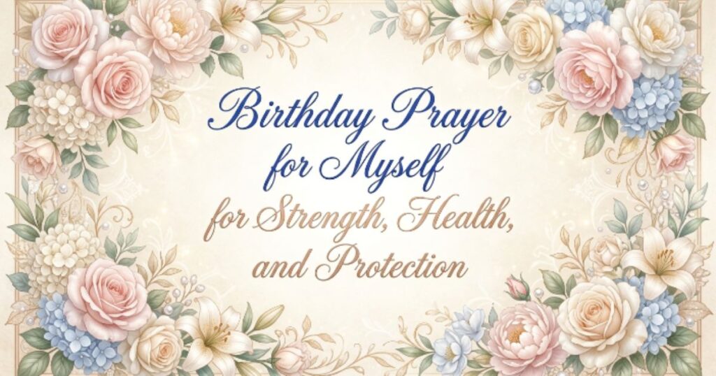 Birthday Prayer for Myself for Strength, Health, and Protection