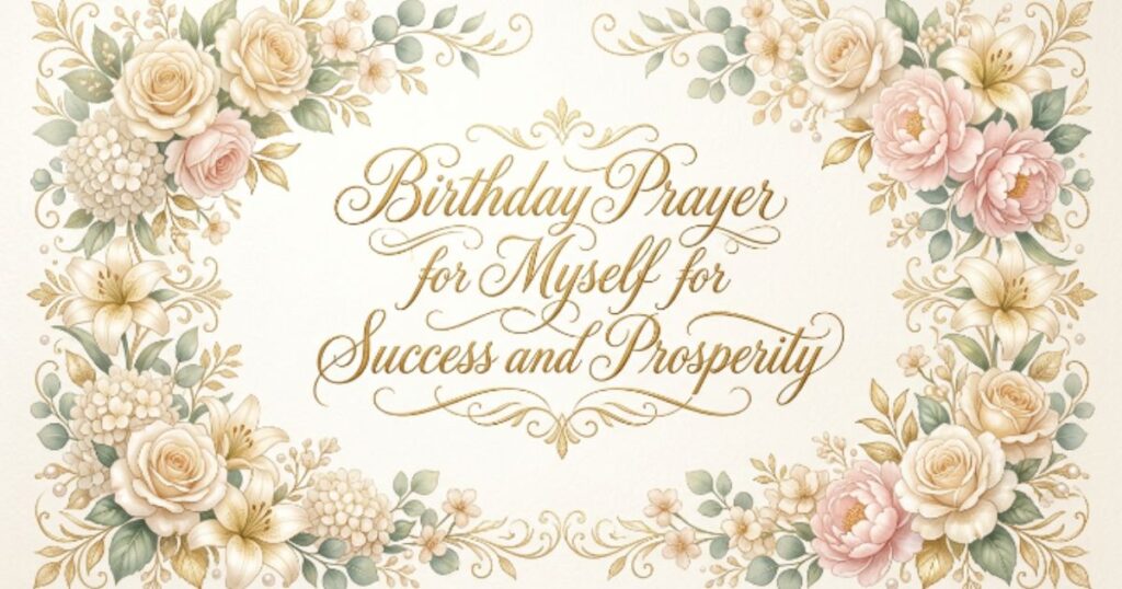 Birthday Prayer for Myself for Success and Prosperity