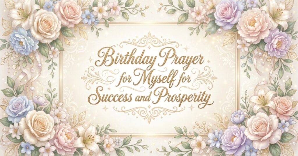 Birthday Prayer for Myself for Success and Prosperity
