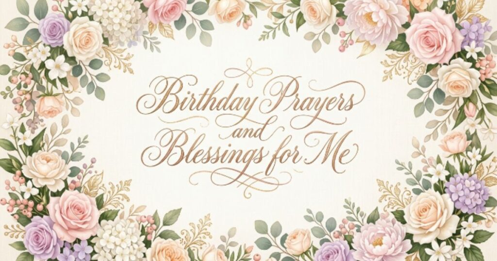 Birthday Prayers and Blessings for Me
