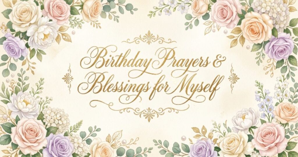 Birthday Prayers & Blessings for Myself