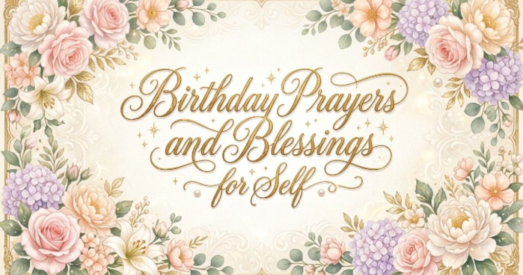Birthday Prayers and Blessings for Self