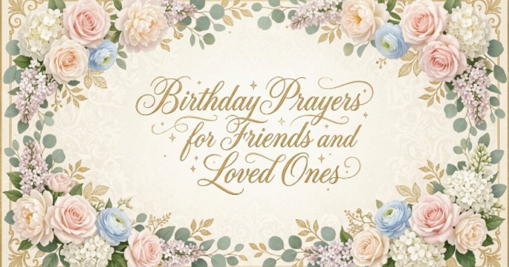 Birthday Prayers for Friends and Loved Ones