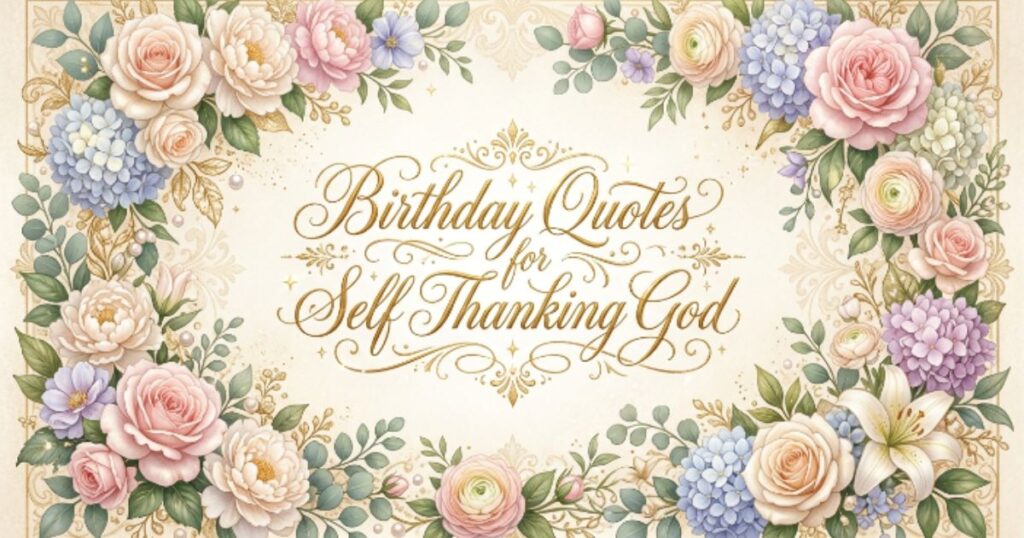 Birthday Quotes for Self Thanking God