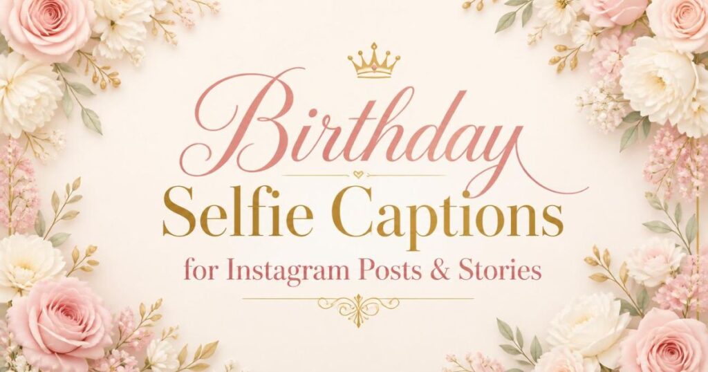 Birthday Selfie Captions for Instagram Posts & Stories
