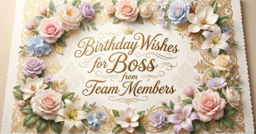 Birthday Wishes for Boss from Team Members