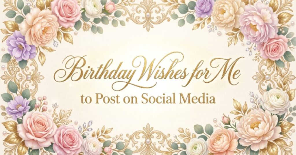 Birthday Wishes for Me to Post on Social Media