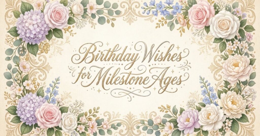 Birthday Wishes for Milestone Ages