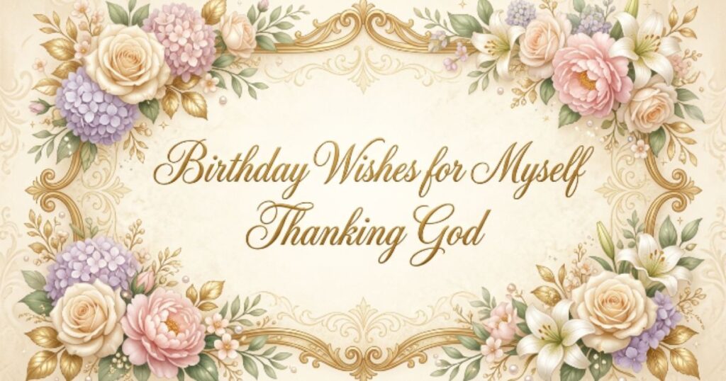 Birthday Wishes for Myself Thanking God