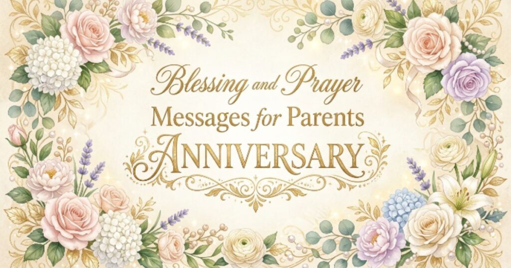 Blessing and Prayer Messages for Parents Anniversary