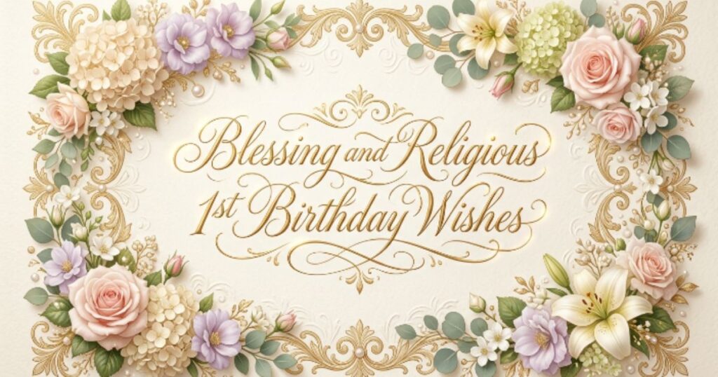Blessing and Religious 1st Birthday Wishes