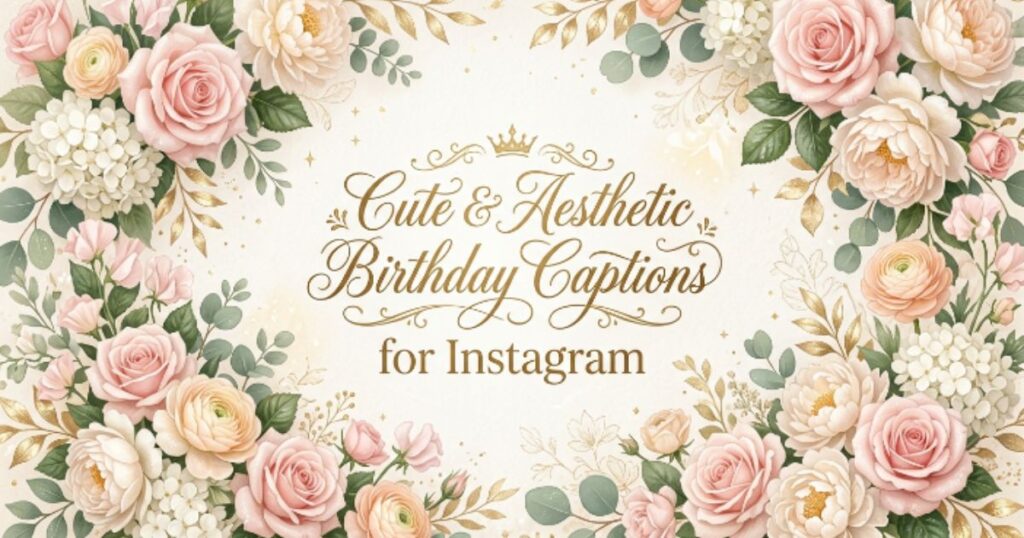 Cute & Aesthetic Birthday Captions for Instagram