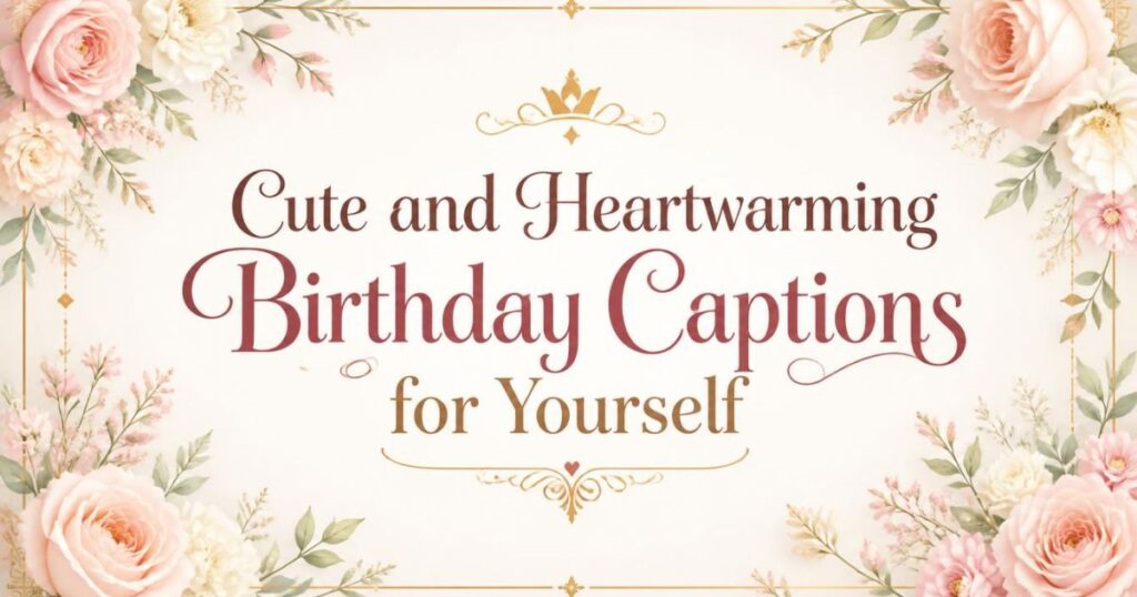 Cute and Heartwarming Birthday Captions for Yourself