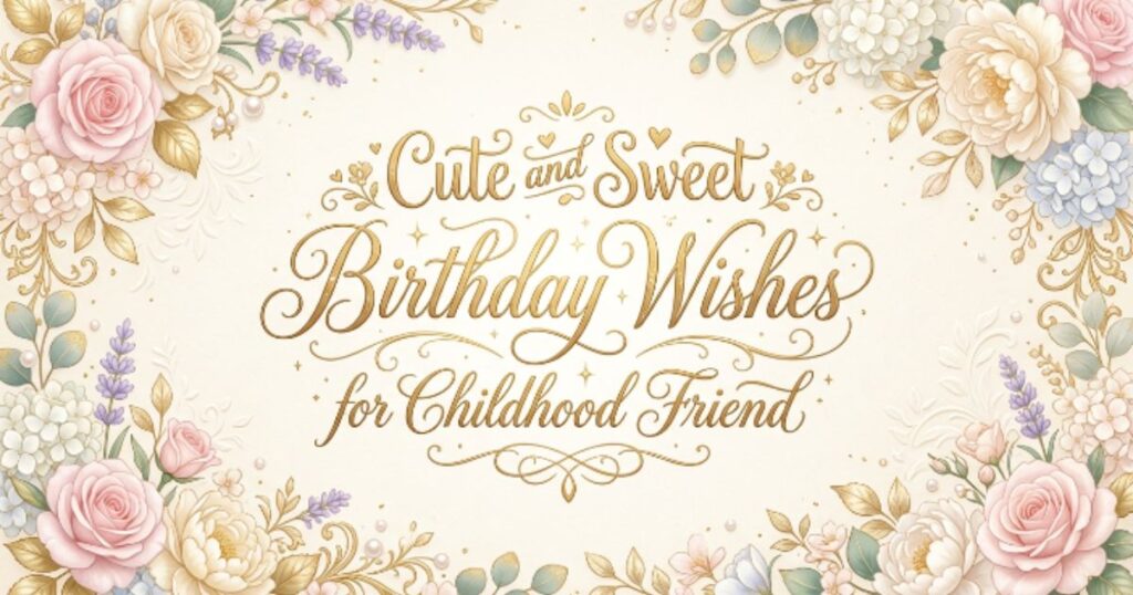 Cute and Sweet Birthday Wishes for Childhood Friend