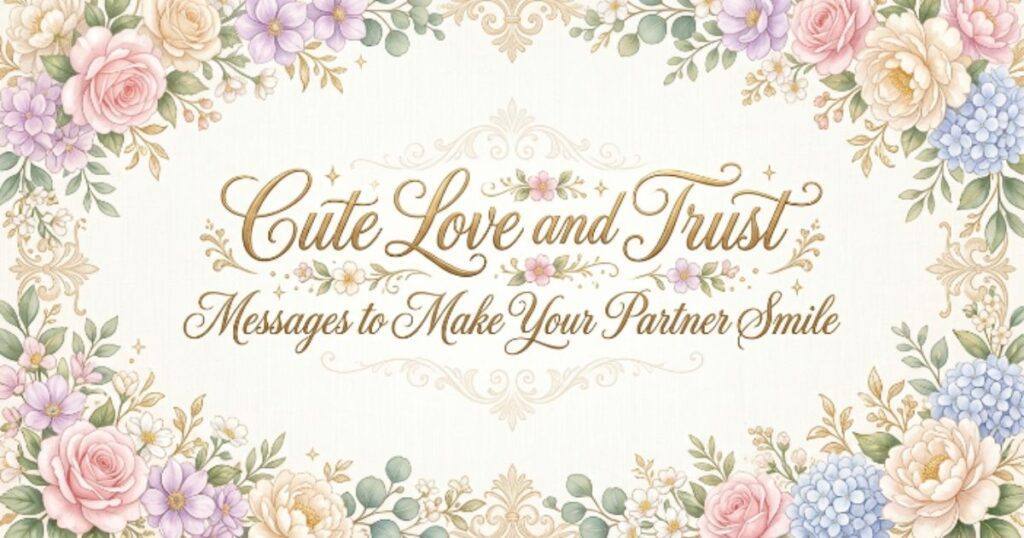 Cute Love and Trust Messages to Make Your Partner Smile