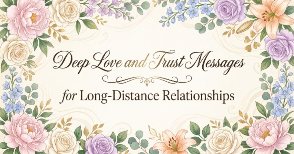 Deep Love and Trust Messages for Long-Distance Relationships