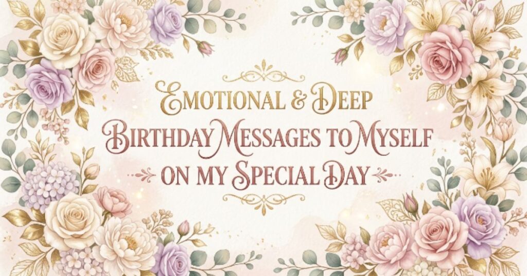 Emotional & Deep Birthday Messages to Myself on My Special Day