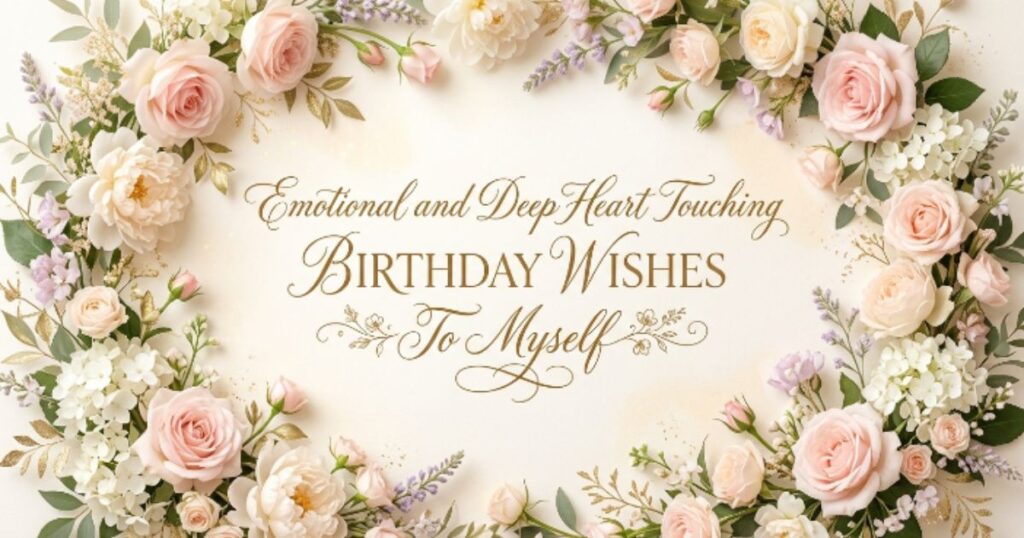 Emotional and Deep Heart Touching Birthday Wishes to Myself