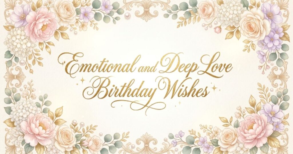 Emotional and Deep Love Birthday Wishes