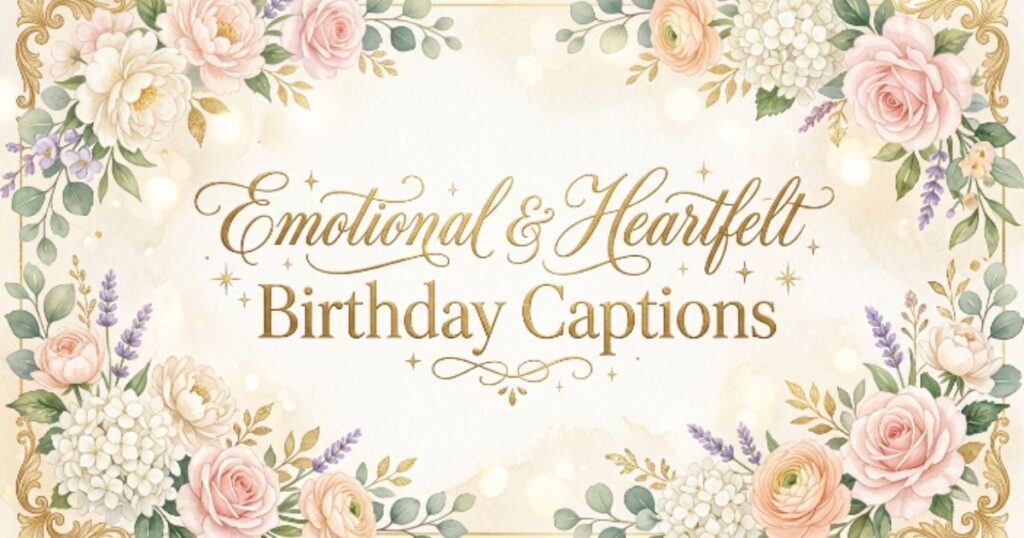Emotional & Heartfelt Birthday Captions