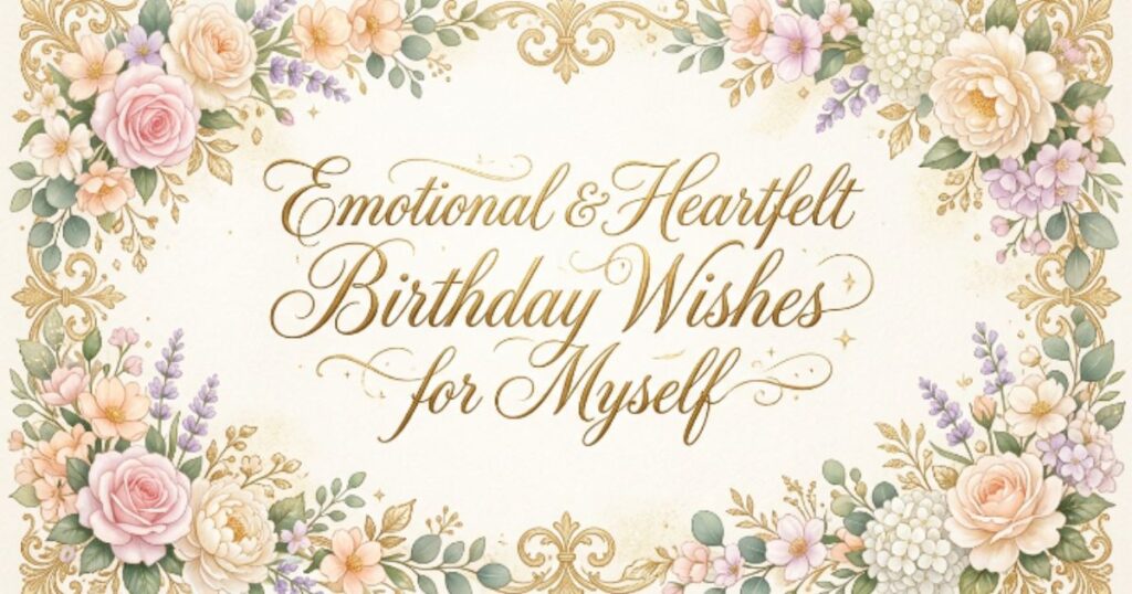Emotional & Heartfelt Birthday Wishes for Myself