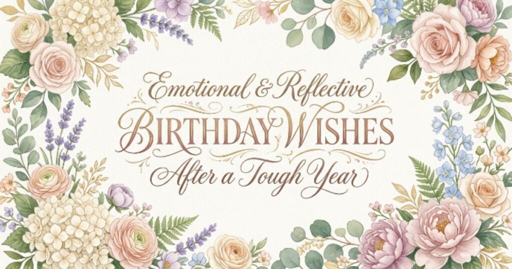 Emotional & Reflective Birthday Wishes After a Tough Year