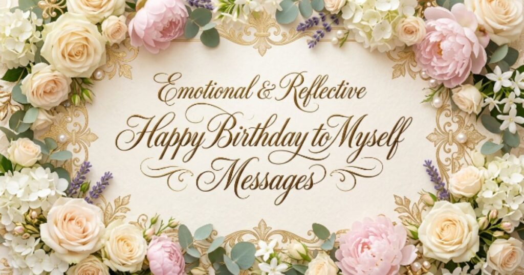 Emotional & Reflective Happy Birthday to Myself Messages