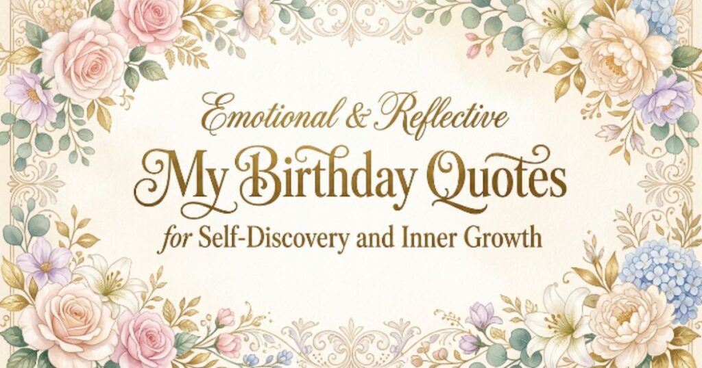 Emotional & Reflective My Birthday Quotes for Self-Discovery and Inner Growth