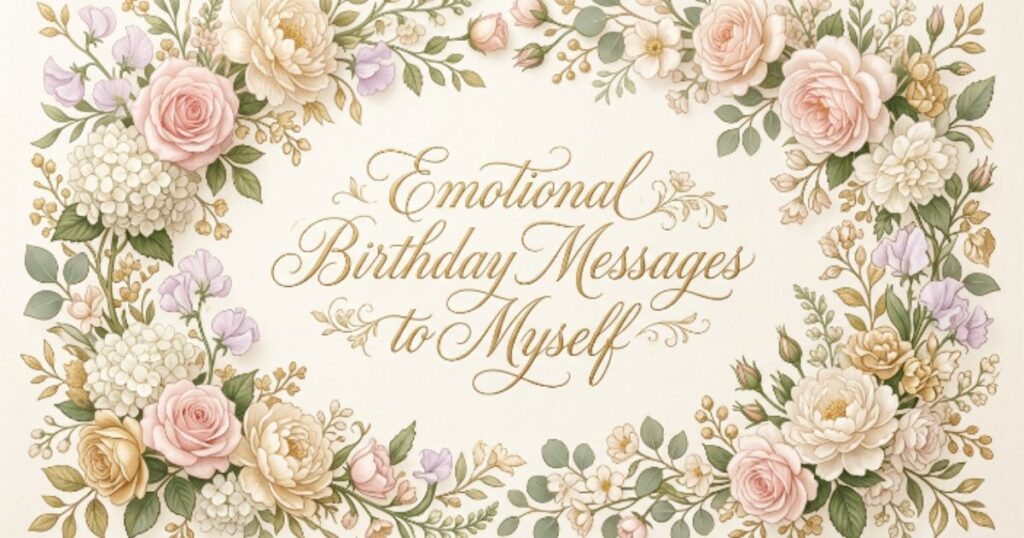 Emotional Birthday Messages to Myself