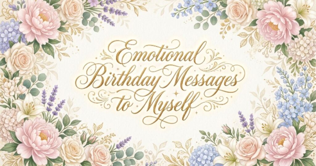 Emotional Birthday Messages to Myself