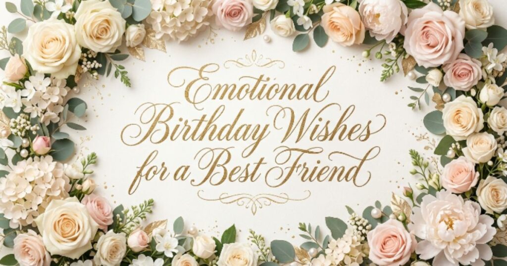 Emotional Birthday Wishes for a Best Friend