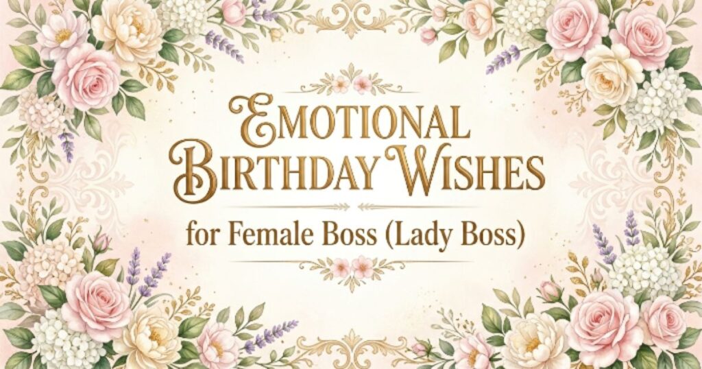 Emotional Birthday Wishes for Female Boss (Lady Boss)
