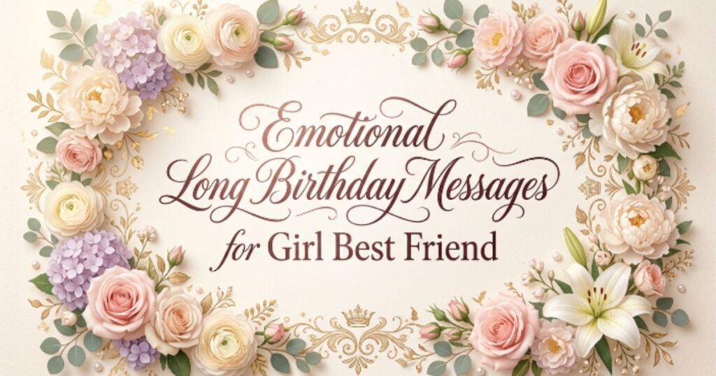Emotional Long Birthday Messages for Girl Best Friend