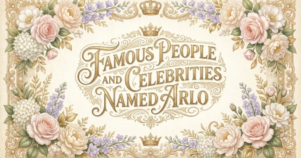 Famous People and Celebrities Named Arlo