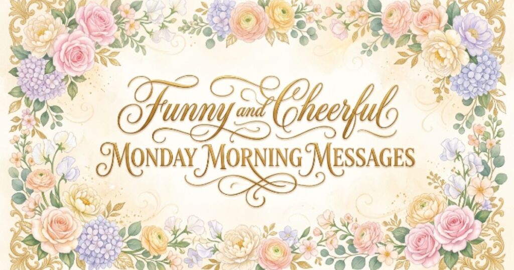 Funny and Cheerful Monday Morning Messages
