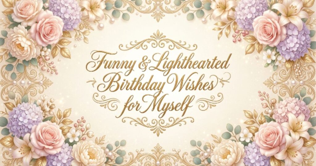 Funny & Lighthearted Birthday Wishes for Myself