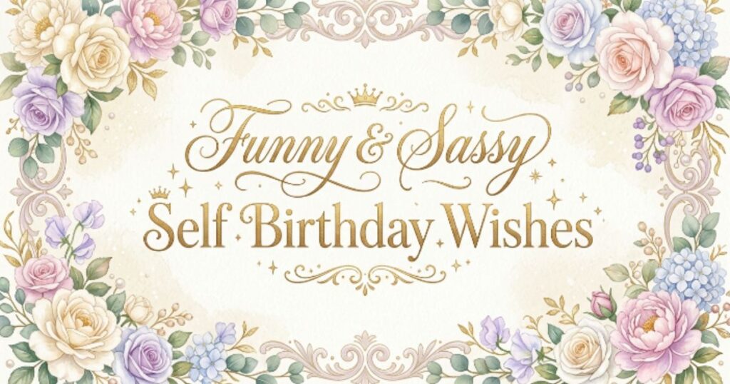 Funny & Sassy Self Birthday Wishes