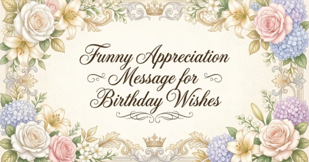 Funny Appreciation Message for Birthday Wishes