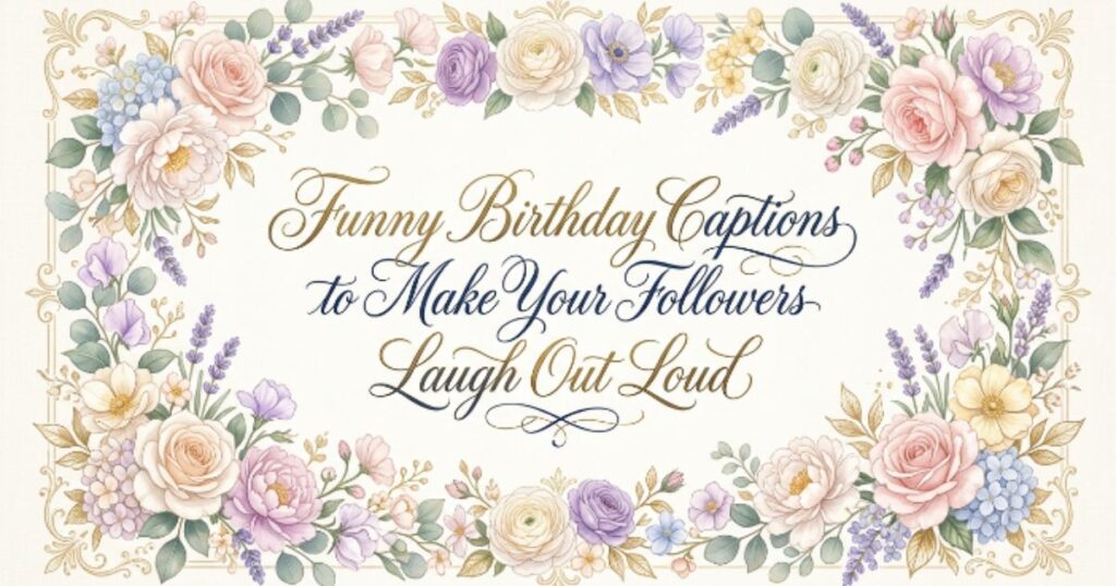 Funny Birthday Captions to Make Your Followers Laugh Out Loud