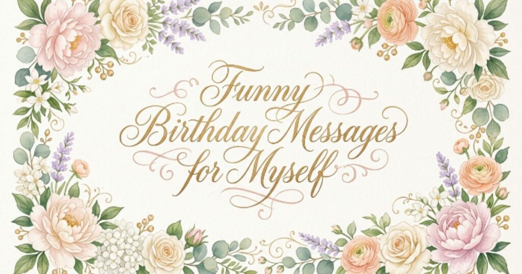Funny Birthday Messages for Myself