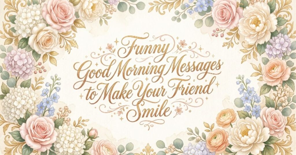 Funny Good Morning Messages to Make Your Friend Smile