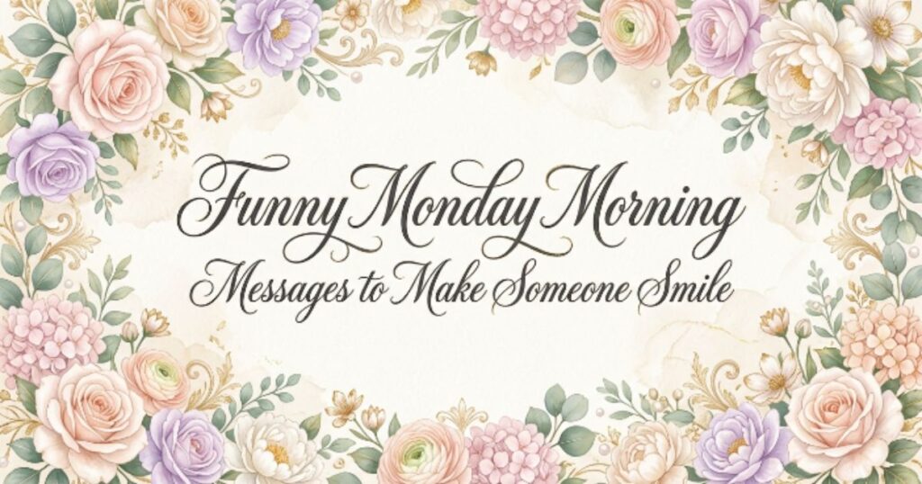 Funny Monday Morning Messages to Make Someone Smile