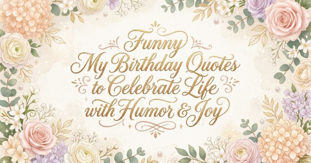 Funny My Birthday Quotes to Celebrate Life with Humor & Joy